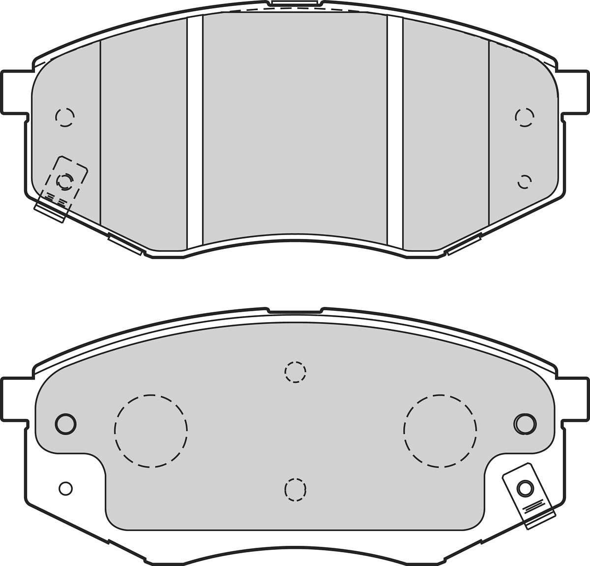 Jeu de 4 plaquettes de frein VALEO ref. 302734